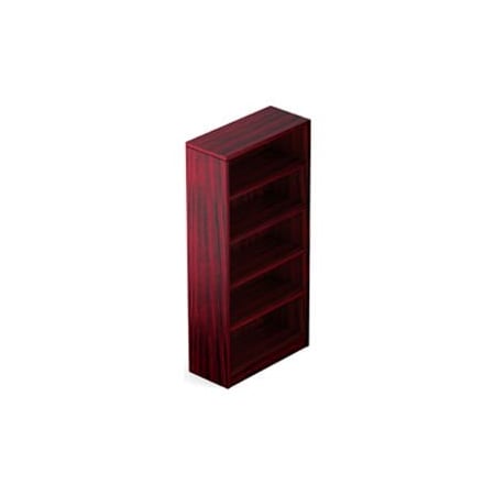 Gec Offices To Go 4 Shelf Bookcase in Mahogany - Executive Modular Furniture SL71BC-AML